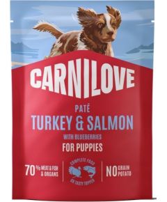 Carnilove Carnilove Dog Turkey & Salmon Puppy - indyk i łosoś saszetka 300g Suņu barība