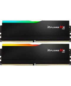G.Skill DDR5 - 32GB - 6000 - CL - 36 Ripjaws M5 RGB Dual-Kit GSK (black, F5-6000J3648D16GX2-RM5RK, Ripjaws M5 RGB, INTEL XMP) RAM Operatīvā atmiņa