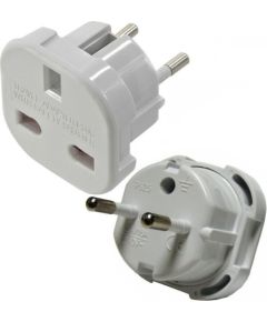 OEM Charging adapter UK-EUR white Jaunumi - Datori