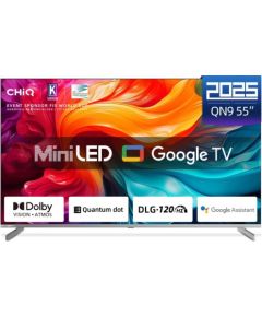 TV CHiQ M55QN9V Mini LED 55'' 4K Ultra HD Google TV Jaunumi - Datori