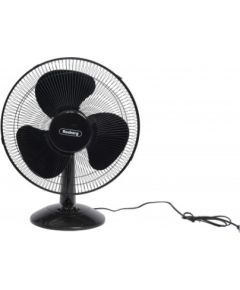 Galda ventilators, 40 W, 40 cm, 3 ātrumu izvēle, regulējama galva, melns, 551760B16B, Rosberg Ventilatori