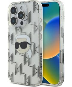 Karl Lagerfeld IML Karl Head Electroplated Aizsargapvalks Priekš Apple iPhone 16 Pro Max Neoriģinālie Maciņi