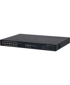 Dahua PoE switch 100Mbps 16+2G uplink S4101-16ET2GF-240-C Коммутаторы (Switch)