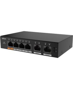 Dahua PoE switch 100Mbps 4+2G uplink S4100-4GT2GT-60-C Коммутаторы (Switch)