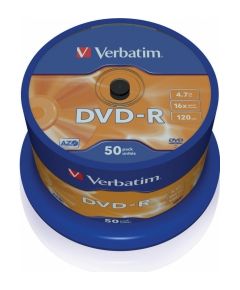 Matricas DVD-R AZO Verbatim 4.7GB 16x 50 Pack Spindle CD DVD Матричные Диски
