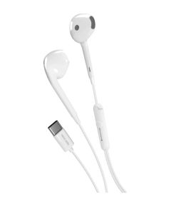 Austiņas SBS Music Hero Stereo White USB-C Austiņas
