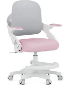 Fotel obrotowy Junior 4.3 Pink-Grey Biroja krēsli