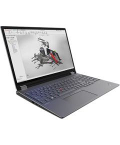 Lenovo ThinkPad P16 Intel® Core™ i7 i7-13850HX Mobile workstation 40.6 cm (16") WQXGA 32 GB DDR5-SDRAM 1 TB SSD NVIDIA RTX 3500 Ada Wi-Fi 6E (802.11ax) Windows 11 Pro Grey, Black Ноутбуки