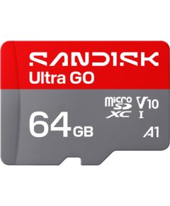 MEMORY MICRO SDXC 64GB UHS-I/SDSQUGN-064G-GN6MN SANDISK Atmiņas kartes micro SD SDHC