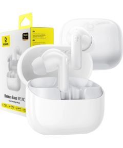 Bezvadu austiņas Baseus Bass BP1 NC In-Ear TWS Moon White Jaunumi - Datori