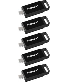 Pny Technologies USB-Stick 64GB PNY Elite USB 3.2 TYPE-C 5-Pack retail Jaunumi - Datori