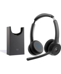Bezvadu austiņas Cisco Headset 722 - Headset - On-Ear - Bluetooth - Carbon Black Webex Certified Новинки Компьютерная техника