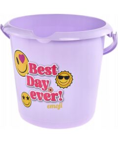 Keeeper Spainis deko 10L Ilvie "Emoji Best Day" Ø30x28cm violets Telpu uzkopšana