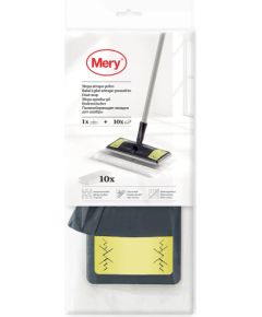 Mery Щетка для пола для сбора пыли Dust Mop 25,8x10,5 см с 10 салфетками 29,5x21,5 см Уборка помещений