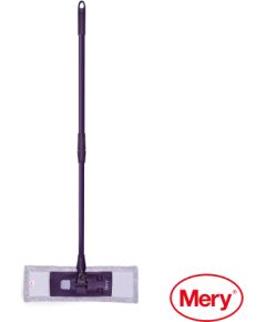 Mery Швабра из микрофибры 45x15см с телескопической ручкой 80-140см. Уборка помещений