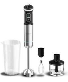 Cecotec Hand blender Power Neutron 1100MAX Cream&Crush Hand Blender 1100 W Number of speeds Adjustable Turbo mode Chopper Black/Silver Mikseri