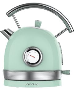 Cecotec Kettle ThermoSense 420 Vintage 2200 W Electric 1.8 L Stainless steel 360° rotational base Light Green Tējkannas (elektriskās)