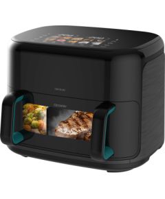 Cecotec Double hot air fryer Cecofry&Grill Smokin'Prime 11000 Power 2800 W Capacity 11 L Black Karstā Gaisa Katli (AirFryer)