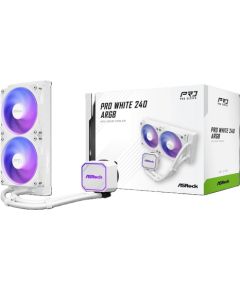 Chłodzenie ASRock Pro White 240 ARGB Procesoru dzesēšana