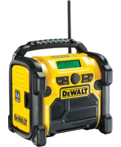 Radio uztvērējs DeWalt DCR021-XJ; 10,8-18 V (bez akumulatora un lādētāja) Celtniecības Lukturi un radio