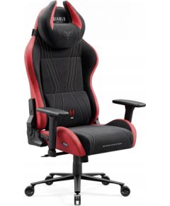 Krzesło biurowe Diablo Chairs Fotel gamingowy materiałowy czarno-czerwony Diablo X-Horn 2.0 Bloody Mary Normal Новости, мебель, дом