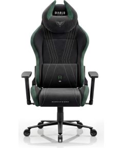 Krzesło biurowe Diablo Chairs Fotel gamingowy materiałowy czarno-zielony Diablo X-Horn 2.0 Forest Green Normal Новости, мебель, дом