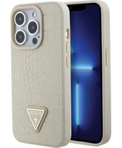 Guess Croco Triangle Logo Защитный Чехол для Apple iPhone 15 Pro Чехлы - альтернативные