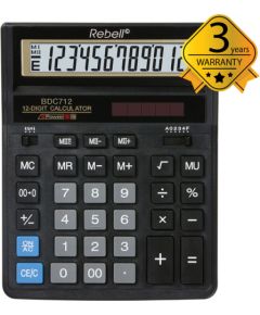 Калькулятор настольный Rebell BDC712GL Калькуляторы