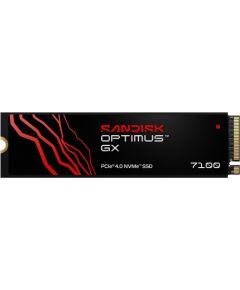 SSD SANDISK 300xTBW rating MTBF 1750000 h Read speed 6800 MB/s Write speed 5800 MB/s NVMe Yes PCI Express 4.0 M.2 500 GB SDSP71500GAN-000E0 SSD Cietie Diski (Solid state drive)