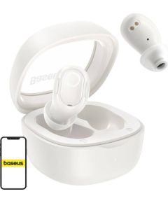 Wireless headphones Baseus Bowie WM02 TWS, Bluetooth 5.0 (white) OS Austiņas