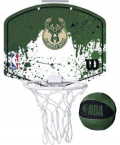 Wilson NBA Team Milwaukee Bucks Mini Hoop WTBA1302MIL Zielone One size Basketbolam