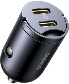 Baseus Tiny Star Mini Car Charger Автомобильное зарядное устройство USB-C/USB-C 30W / космический чёрный Автомобильные зарядные устройства