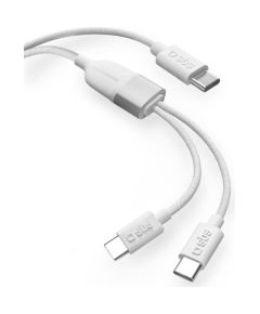 Adapteris SBS Splitter-Y USB-C 2.0 1.5m 60W PD Data USB kabeļi