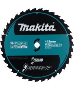 Makita circular saw blade EFFICT E-24848, Ř 415mm, 35Z (bore 30mm, for cordless hand-held circular saws) Jaunumi -Dārzam