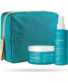 Pupa Set Pupa: Hawaiian Spa, Anti-Fatigue, Body Scrub, 350 g + Hawaiian Spa, Anti-Fatigue, Body Spray, 200 ml + Pupa, GWP Textile Pouch For Women Smaržas - NESAKĀRTOTS