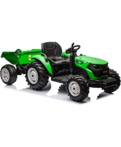 Lean Cars Traktor Na Akumulator HC-306 Z Przyczepą Jasno Zielony 24V Jaunumi, Bērnu preces