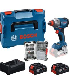 Bosch Powertools cordless impact wrench set GDX 18 Volt 285 Nm with 2 batteries 5.0 Ah and 31-piece bit set in L-BOXX (boxed) Jaunumi -Dārzam
