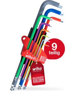 Seškanšu atslēgu komplekts Wiha WWIHA46555; 1,5-10 mm; 9 gab. Mehāniskie instrumenti