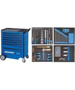 Instrumentu ratiņi ar instrumentiem Gedore 2980282; 147 gab. Darbagaldi un darbnīcu mēbeles 