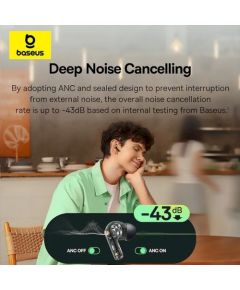 Baseus Bass BF1 NC In-Ear True Wireless Earphones Bezvadu austiņas / zils Austiņas