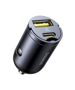 Baseus Tiny Star Mini Car Charger Зарядное устройство для автомобиля USB-A/USB-C 30W / космический чёрный Автомобильные зарядные устройства