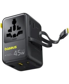 Baseus PicoGo AG11 Fast Universal 45W Tīkla lādētājs / kosmiski melns Telefonu lādētāji 220v