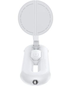 Baseus TechShot Series Dual-Support Selfie Stick Pašbilžu nūja / mēness balts Telefonu Stabilizatori