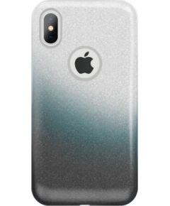 iLike Apple  iPhone X / iPhone XS Gradient Glitter 3in1 case Smoked Чехлы - альтернативные