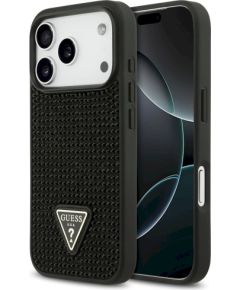 Case Guess Rhinestone Triangle Logo Защитный чехол для iPhone 17 Pro / чёрный Чехлы - альтернативные