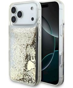 Guess Liq case Glitter 4 Charms Защитный чехол для iPhone 17 Pro Max / золотой Чехлы - альтернативные