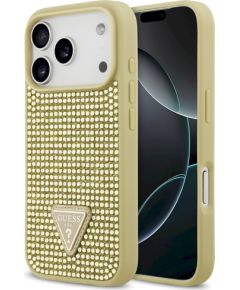 Guess Rhinestone Triangle Logo Case Защитный чехол для iPhone 17 Pro / золотой Чехлы - альтернативные