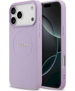 Guess Grained Ring MagSafe Case Защитный чехол для iPhone 17 Pro Max / фиолетовый Чехлы - альтернативные