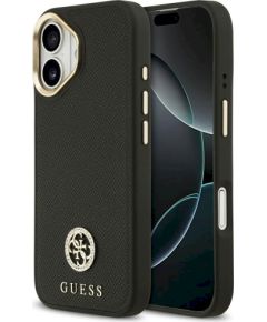 Case Guess Grained Strass Logo MagSafe Защитный чехол для iPhone 17 / чёрный Чехлы - альтернативные