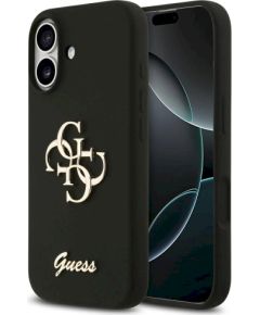 Guess Silicone Big 4G Script case Защитный чехол для iPhone 17 / чёрный Чехлы - альтернативные